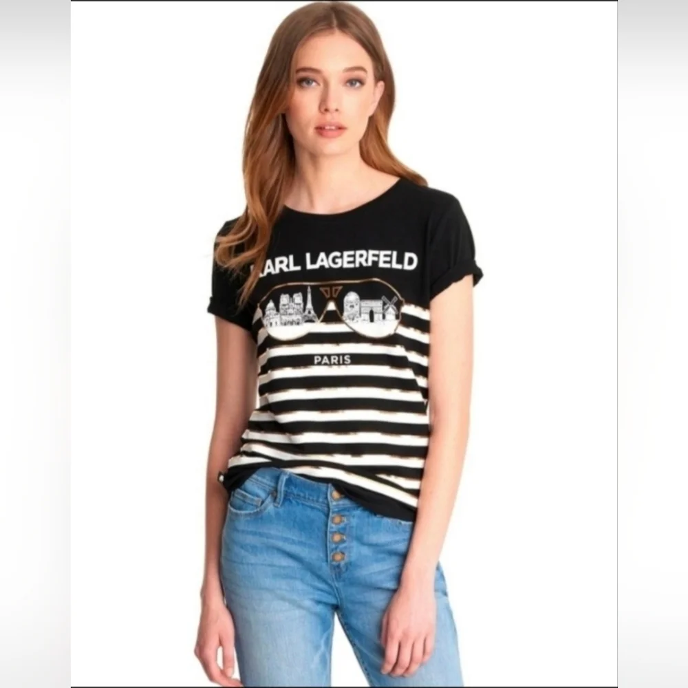 Karl Lagerfeld EUC top Size S - Picture 1 of 7